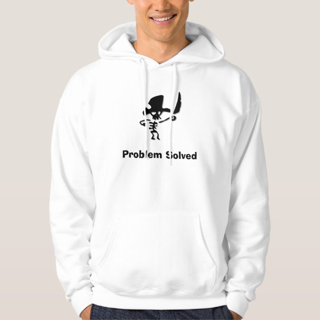 Moletom Com Capuz Problema Pirata Resolvido (Frente)