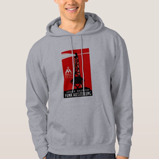 Moletom Com Capuz Rádio 1926 + Poster da transmissão (Frente)