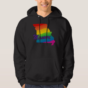 Moletom Com Capuz Rainbow State Of Missouri