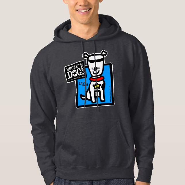 Moletom Com Capuz RDR - Hoodie do Parr de Todd (cão branco) (Frente)