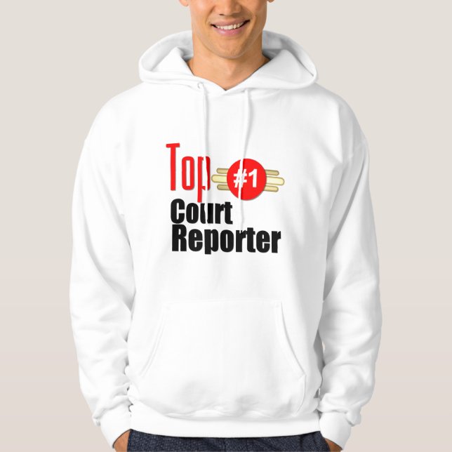 Moletom Com Capuz Repórter de corte superior (Frente)