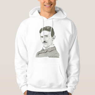 Moletom Com Capuz Retrato de Nikola Tesla