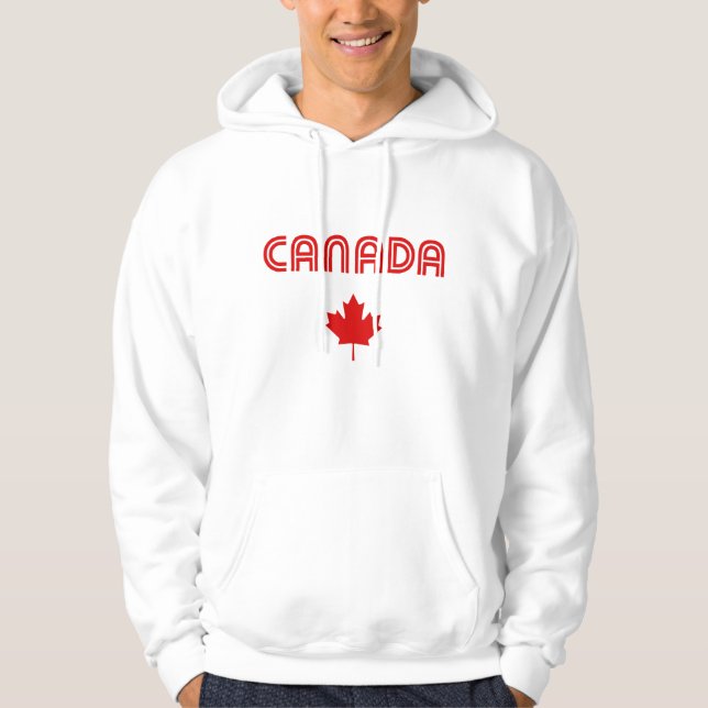 Moletom Com Capuz Retro Canadá (Frente)