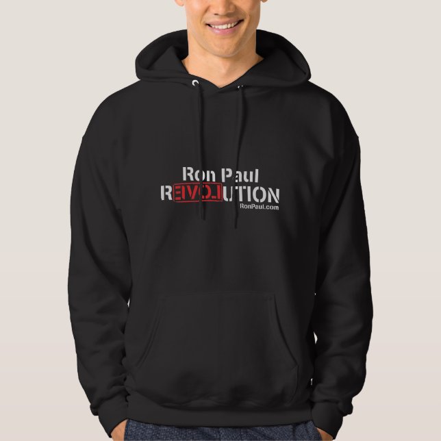 Moletom Com Capuz Revolução de Ron Paul (Frente)