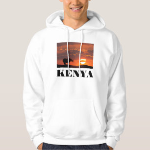 Moletom Com Capuz Rinoceronte ao pôr do sol, Masai Mara, Quênia