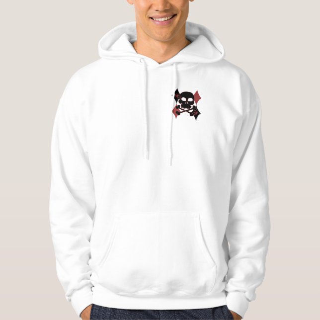 Moletom Com Capuz Rocker Skull Hoodie (Frente)
