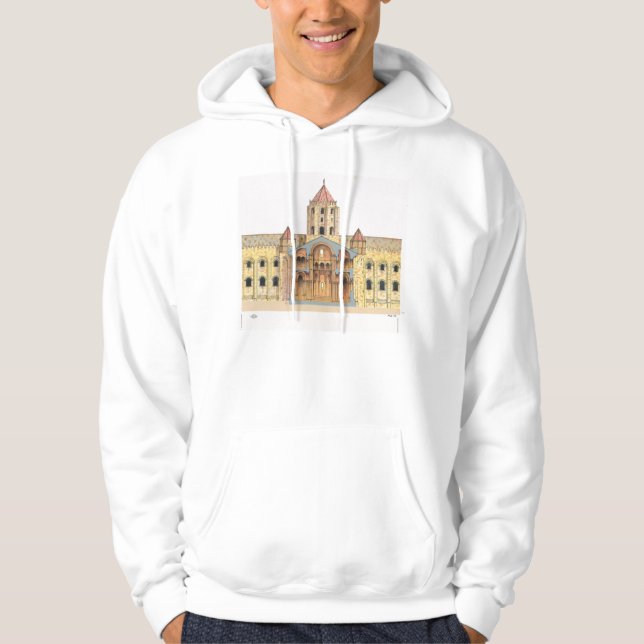 Moletom Com Capuz Romanesque de Santiago de Compostela (Frente)