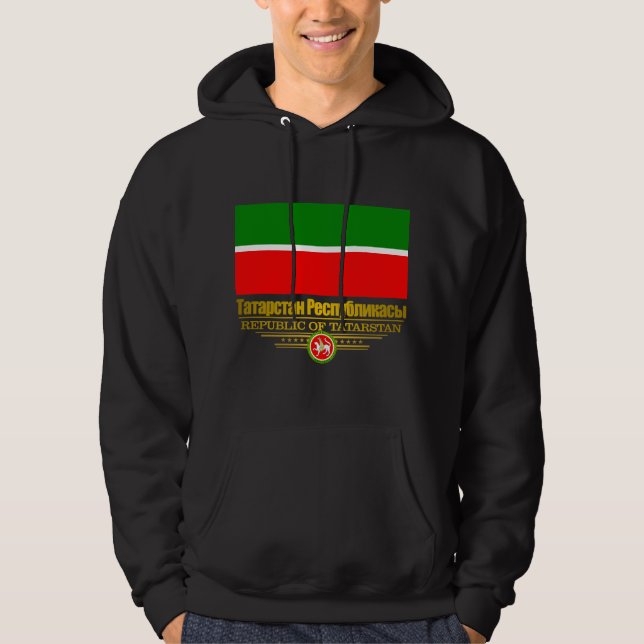 Moletom Com Capuz Roupa de Sinalizador de Tatarstan (Frente)