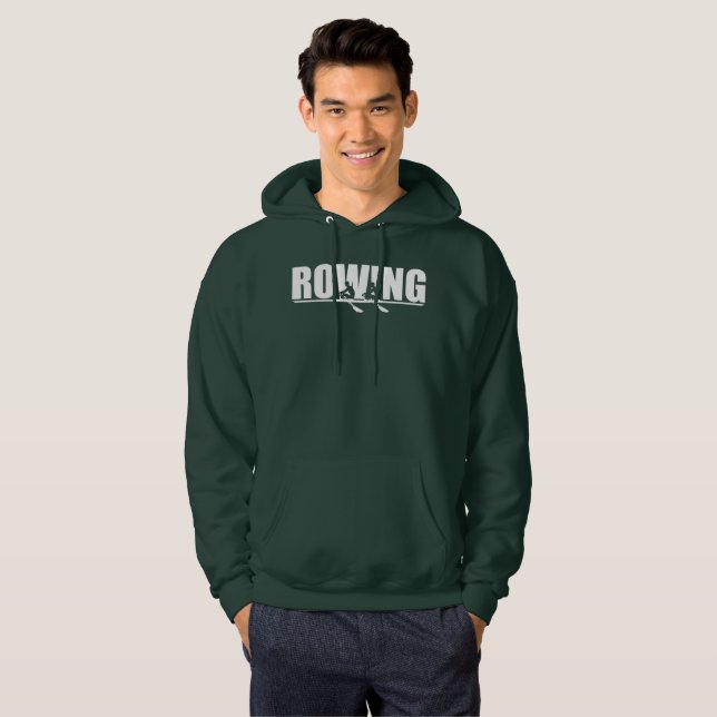 Moletom Com Capuz Rowers que enfileiram o Hoodie do presente (Frente Completa)
