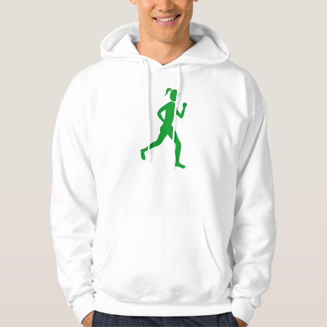 Moletom Com Capuz Runner (Mulher) - Grass Green (Frente)