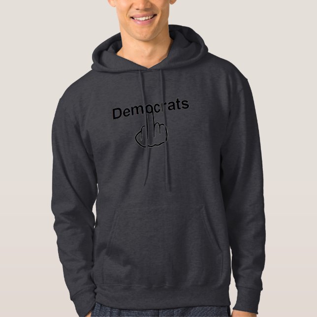 Moletom Com Capuz Sacudir de Democratas do Hoodie (Frente)
