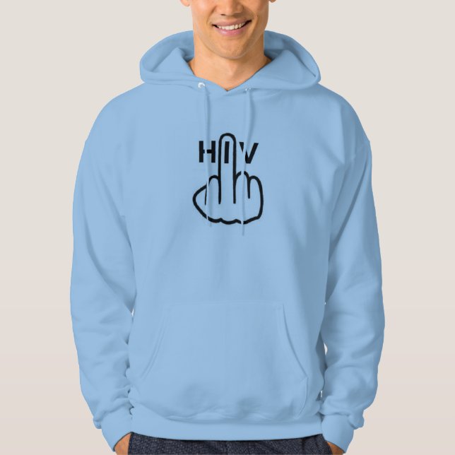 Moletom Com Capuz Sacudir Hoodie HIV (Frente)