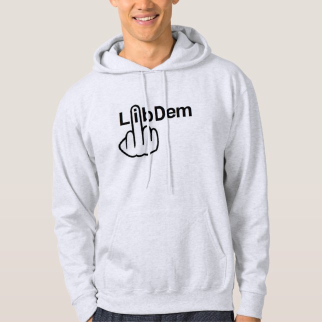 Moletom Com Capuz Sacudir Hoodie Lib Dem (Frente)