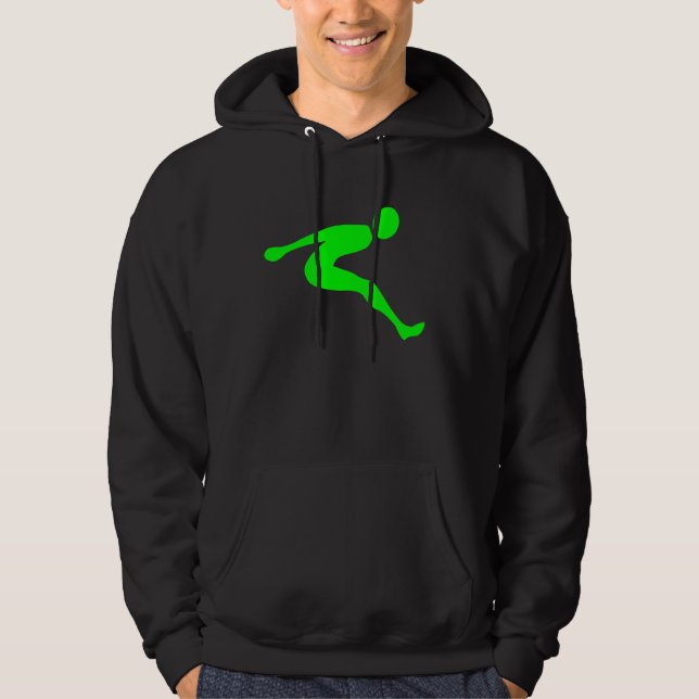 Moletom Com Capuz Salto Longo - Verde (Frente)