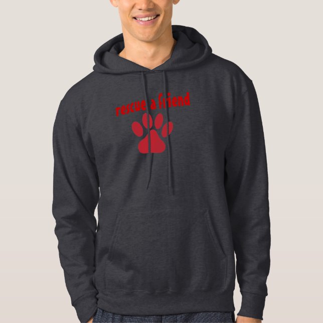 Moletom Com Capuz Salve uma camisola do amigo (Frente)