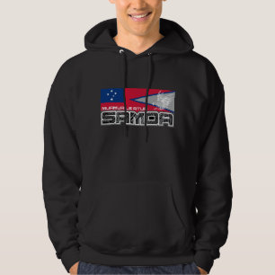 Moletom Com Capuz Samoa Muamua Le Atua - bandeira de Samoa