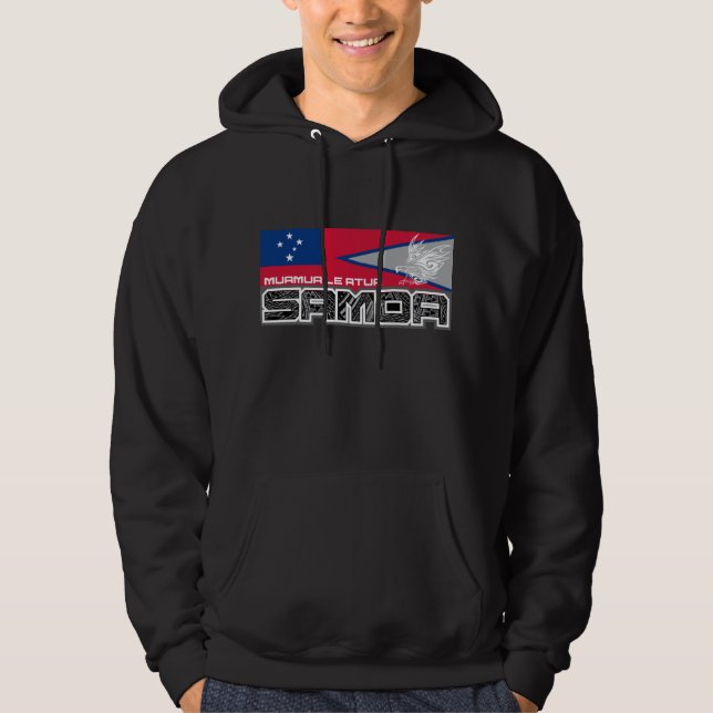 Moletom Com Capuz Samoa Muamua Le Atua - bandeira de Samoa (Frente)