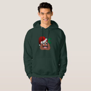 Moletom Com Capuz santa claus poop emoji mens casaco