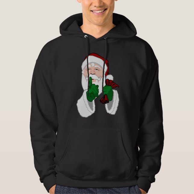 Moletom Com Capuz Santa Clause Hoodie Sweatshirt Papais noeis Sweats (Frente)