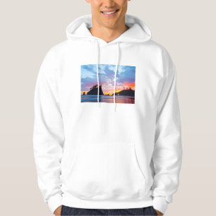 Moletom Com Capuz Segunda Praia ao pôr do sol, Washington