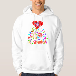 Moletom Com Capuz ♫♥Seja Minha Namorada Romântica Capuz Sweatshir♥♪