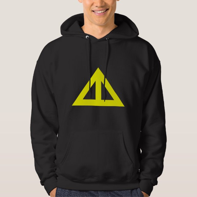 Moletom Com Capuz Seta Triangular Dividida (Frente)