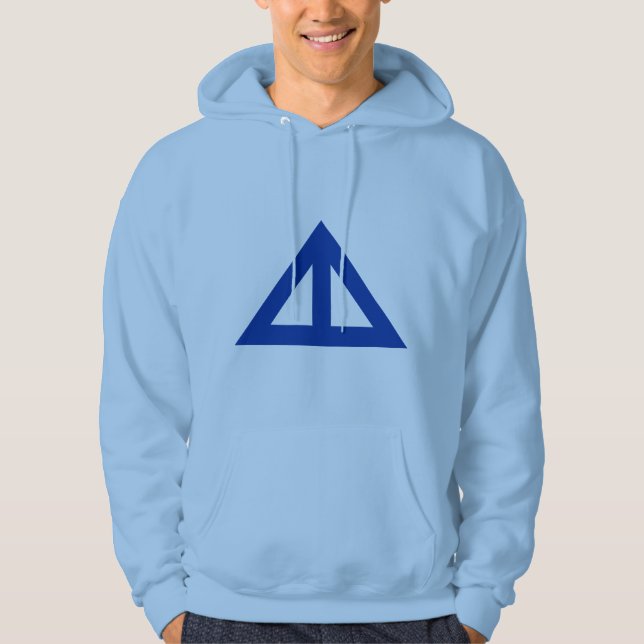 Moletom Com Capuz Seta Triangular Dividida (Frente)