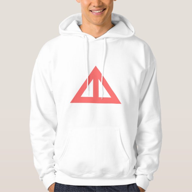 Moletom Com Capuz Seta Triangular Dividida (Frente)
