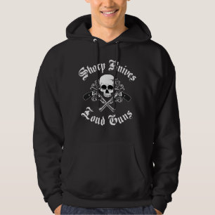 Moletom Com Capuz Sharp Knives Loud Guns Hoodie