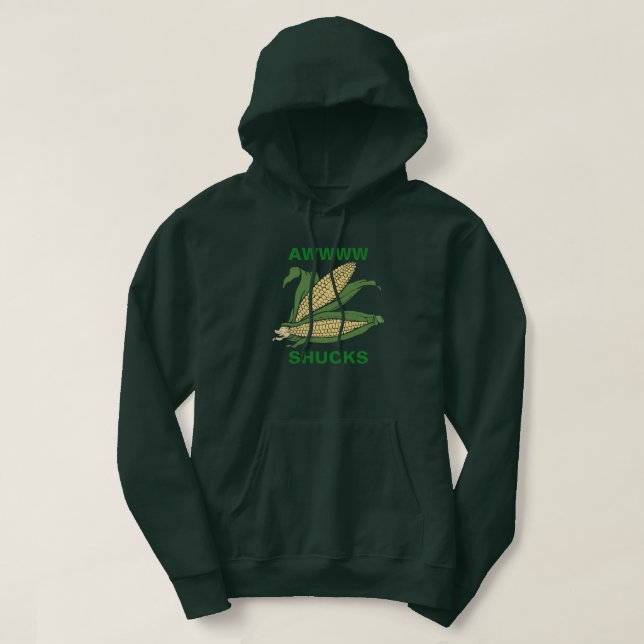Moletom Com Capuz Shucks de Awww (Frente do Design)