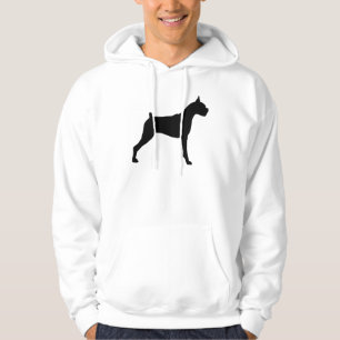 Moletom Com Capuz Silhueta do cão do pugilista