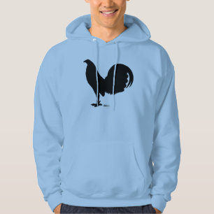 Moletom Com Capuz Silhueta do galo do Gamecock