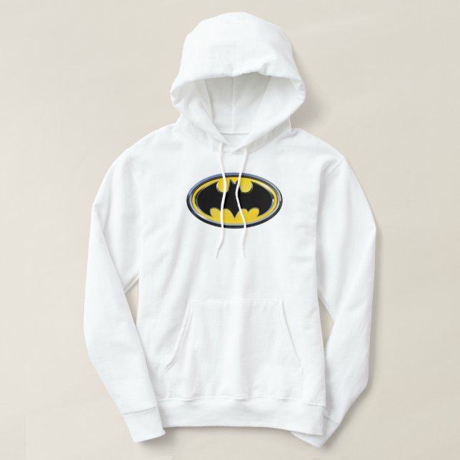 Moletom Com Capuz Símbolo Batman | Logotipo clássico (Frente do Design)
