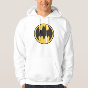 Moletom Com Capuz Símbolo Batman   Logotipo do círculo amarelo escur