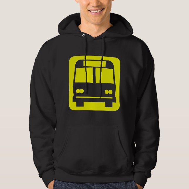 Moletom Com Capuz Símbolo de barramento - Amarelo (Frente)