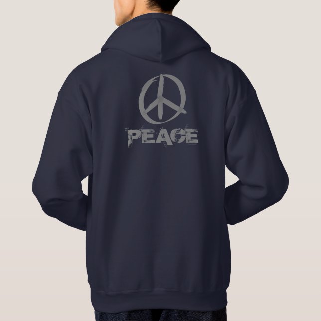 Moletom Com Capuz Símbolo de Paz (Verso)