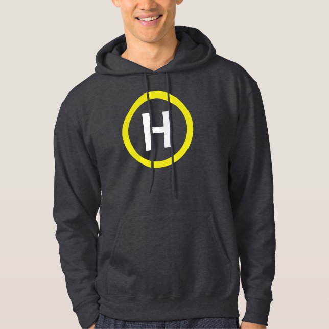 Moletom Com Capuz Símbolo Helipad (Frente)