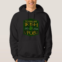 Moletom Com Capuz Símbolo Pub Irlandês Personalizado Hoodie