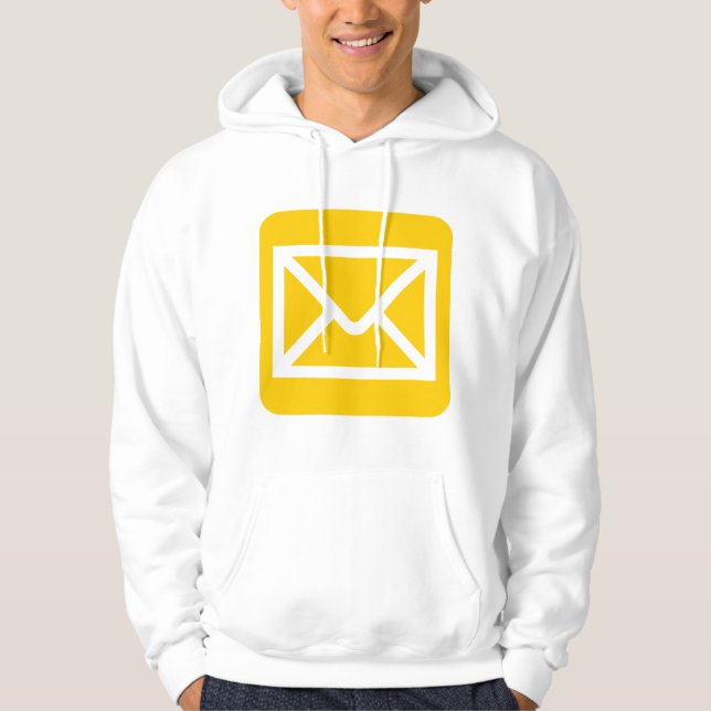 Moletom Com Capuz Sinal de envelope - âmbar (Frente)
