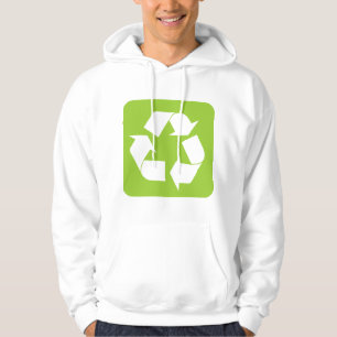 Moletom Com Capuz Sinal de reciclagem - Verde marciano