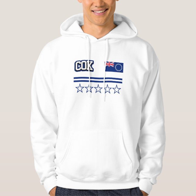 Moletom Com Capuz Sinalizador das Ilhas Cook (Frente)