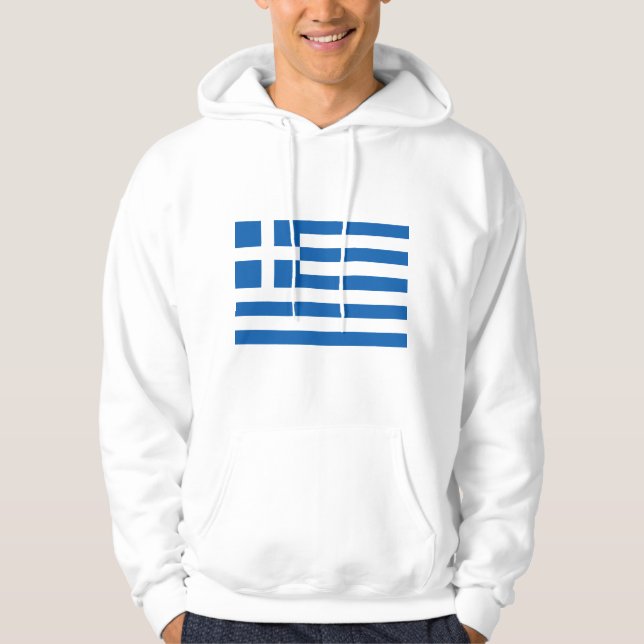 Moletom Com Capuz Sinalizador de grécia GR (Frente)