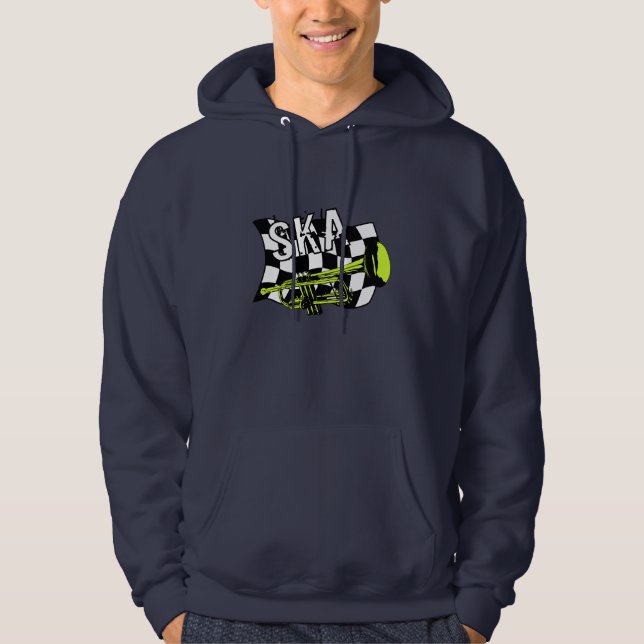 Moletom Com Capuz Ska bandeira (Frente)