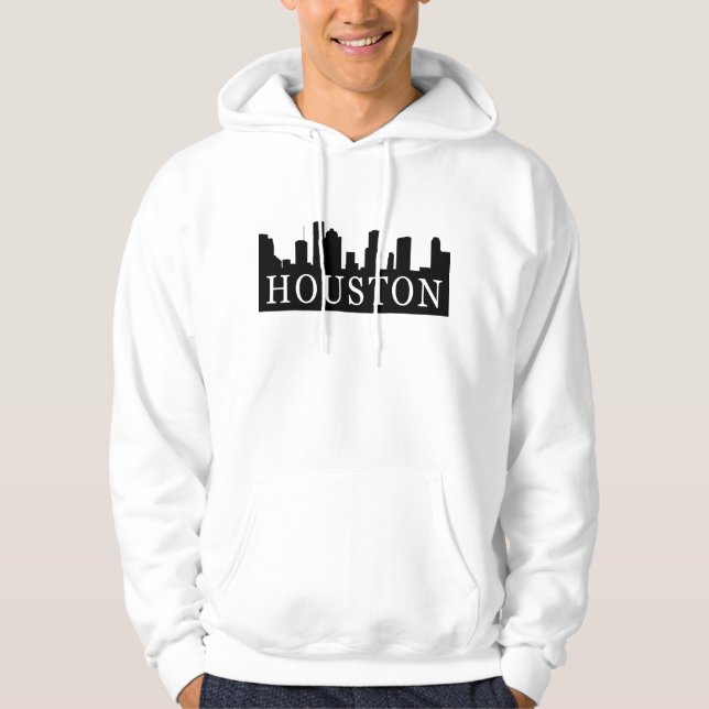 Moletom Com Capuz Skyline de Houston (Frente)