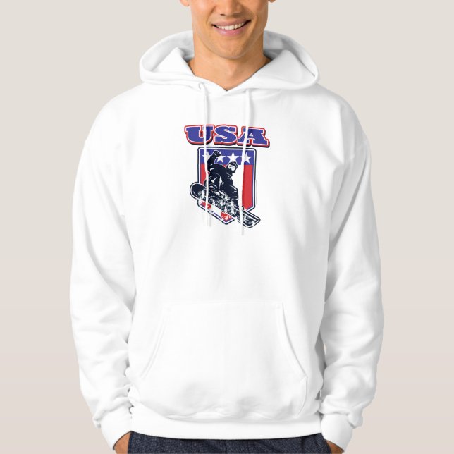Moletom Com Capuz Snowboarder dos EUA (Frente)
