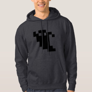 Moletom Com Capuz Sombra do fantasma do pixel de 8 bocados