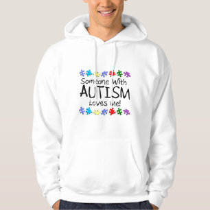 Moletom Com Capuz Somone com autismo ama-me (o quebra-cabeça)