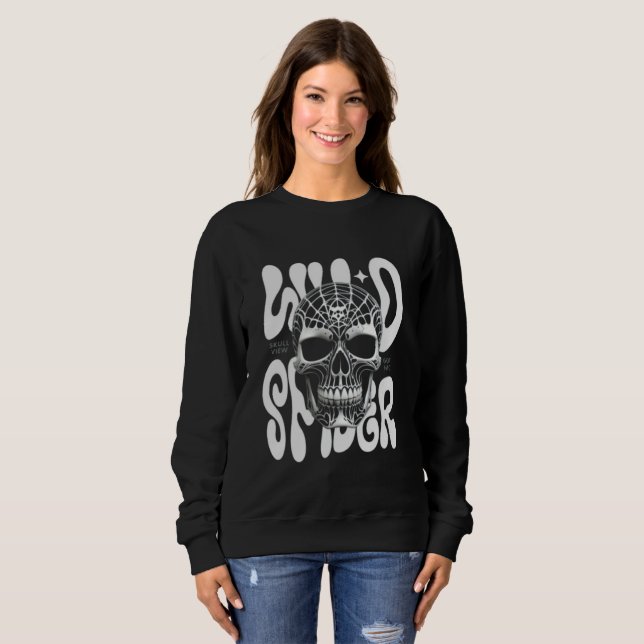 Moletom com Capuz Spectral Skull "Wild Rider" Femi (Frente Completa)