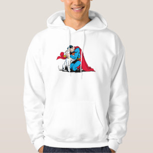 Moletom Com Capuz Super-Homem e Krypto