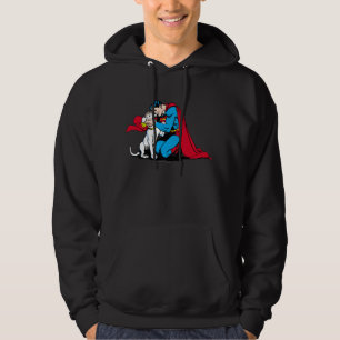 Moletom Com Capuz Super-Homem e Krypto